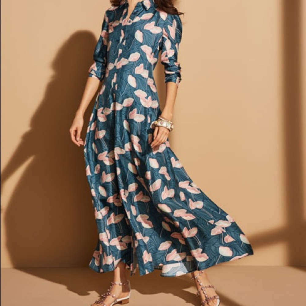 Price firmed Lafayette148 New York silk shirt dres